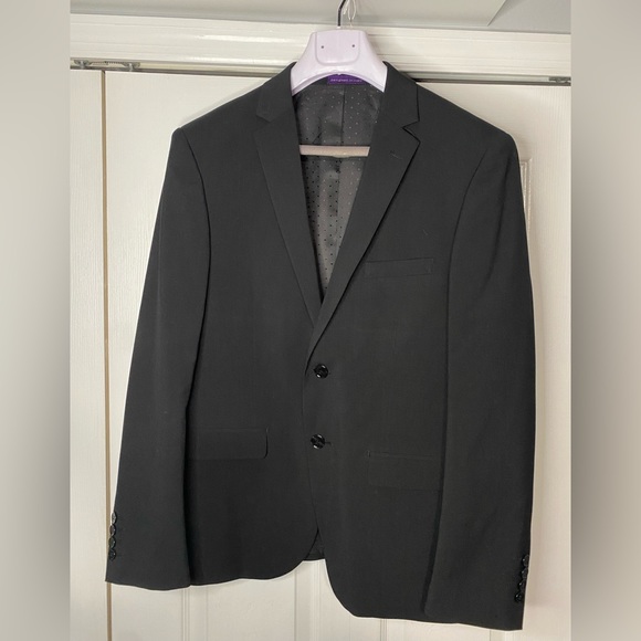 Vinci Black Super 150’s 2-Button Suit Jacket - Picture 1 of 7